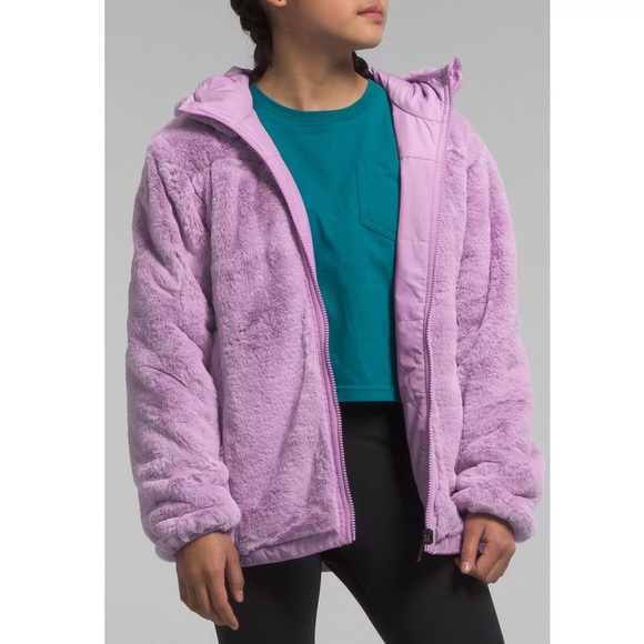 The North Face Girls' Reversible Mossbud Parka - Picture 4 of 11